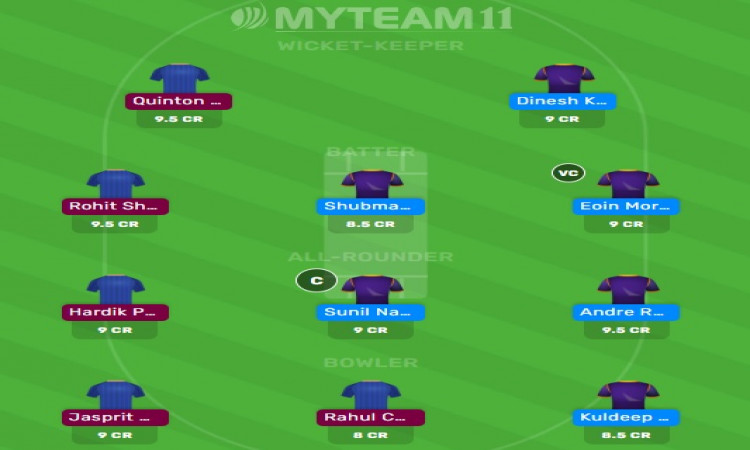 KKR v MI Fantasy XI